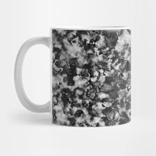 Abstract Marble Pattern Black Grey Mug